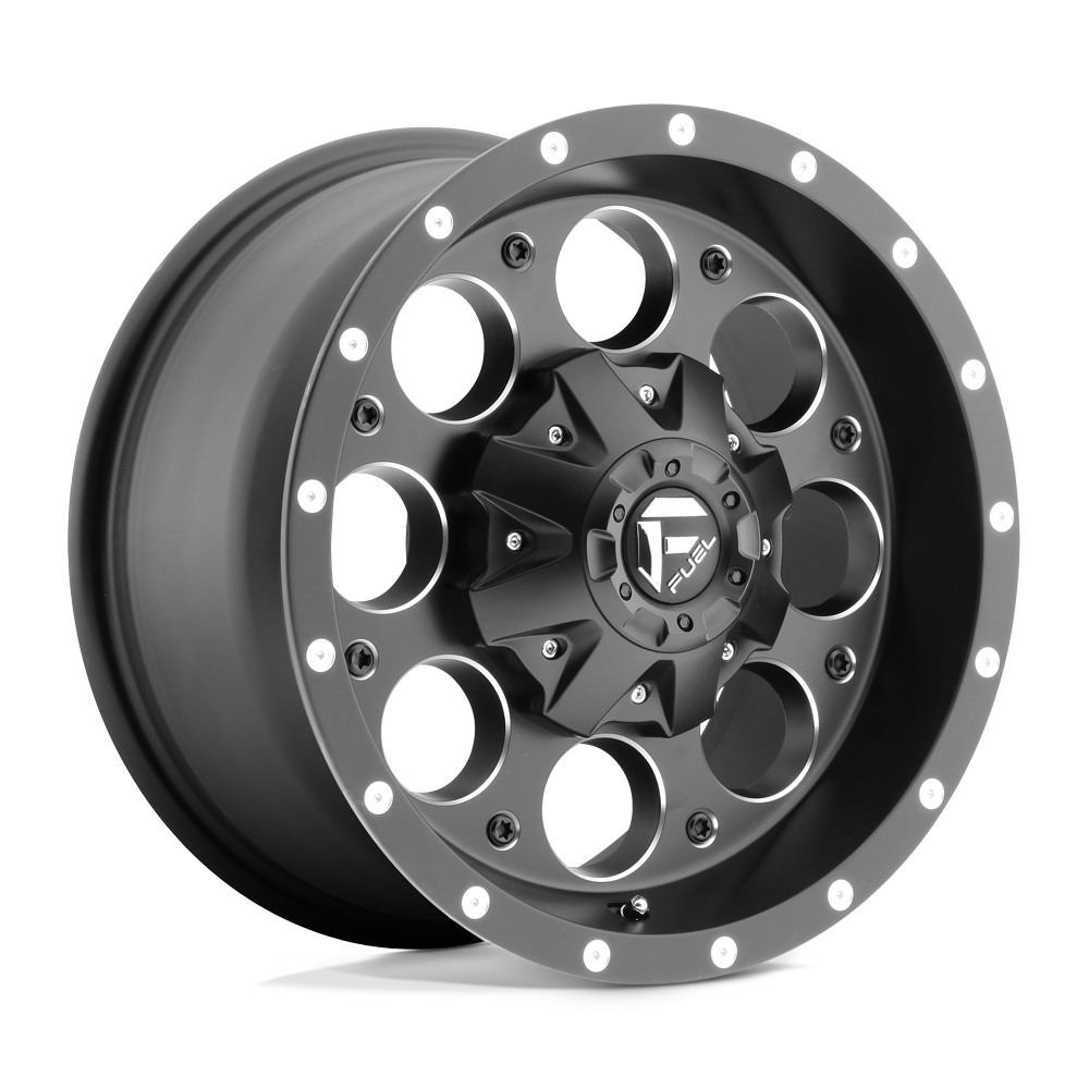 16x8 Fuel Offroad Wheels D525 REVOLVER 6x139.7 1 offset 108 hub BLACK - D52516808345