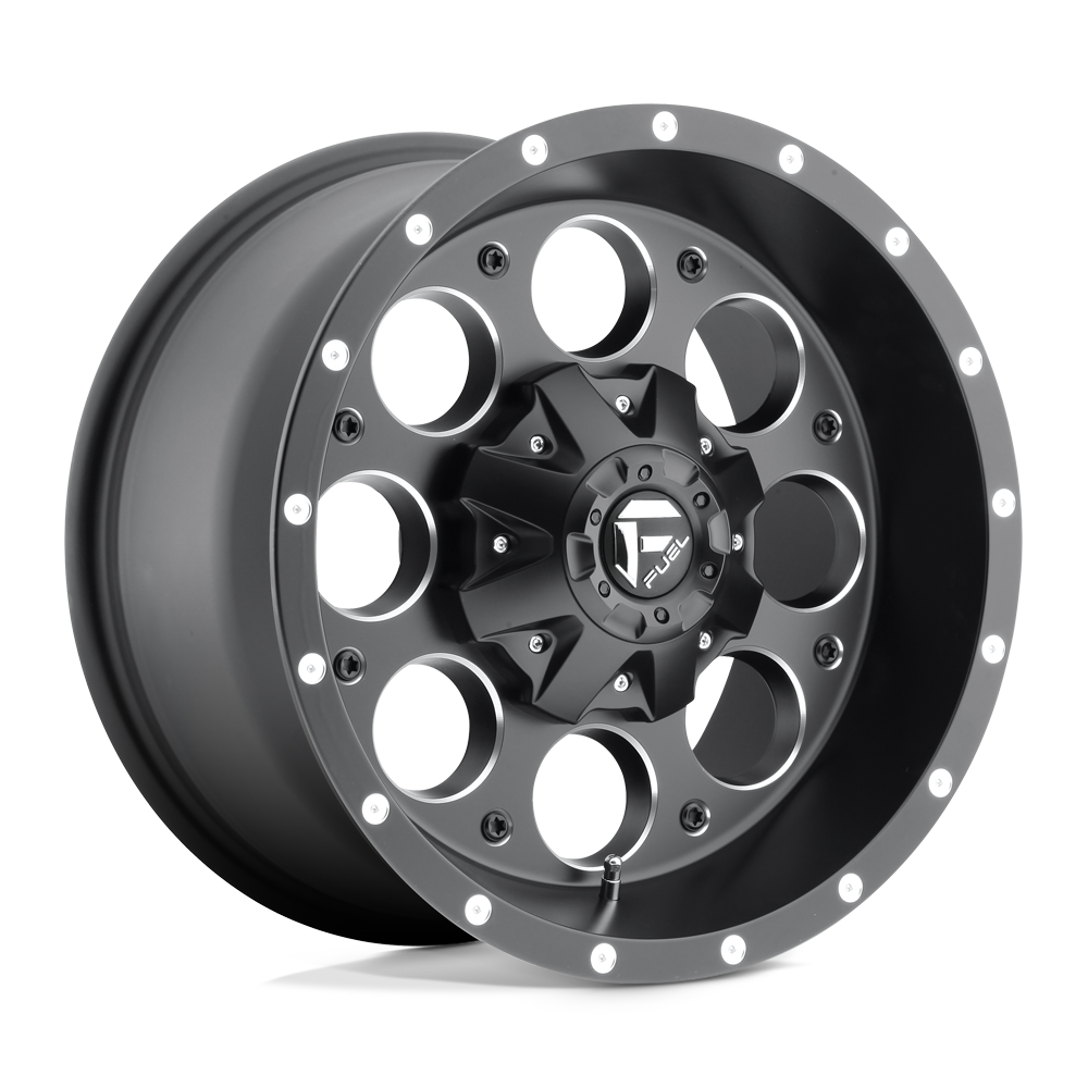 17x9 Fuel Offroad Wheels D525 REVOLVER 6x135/6x139.7 -12 offset 106.1 hub BLACK - D52517909845