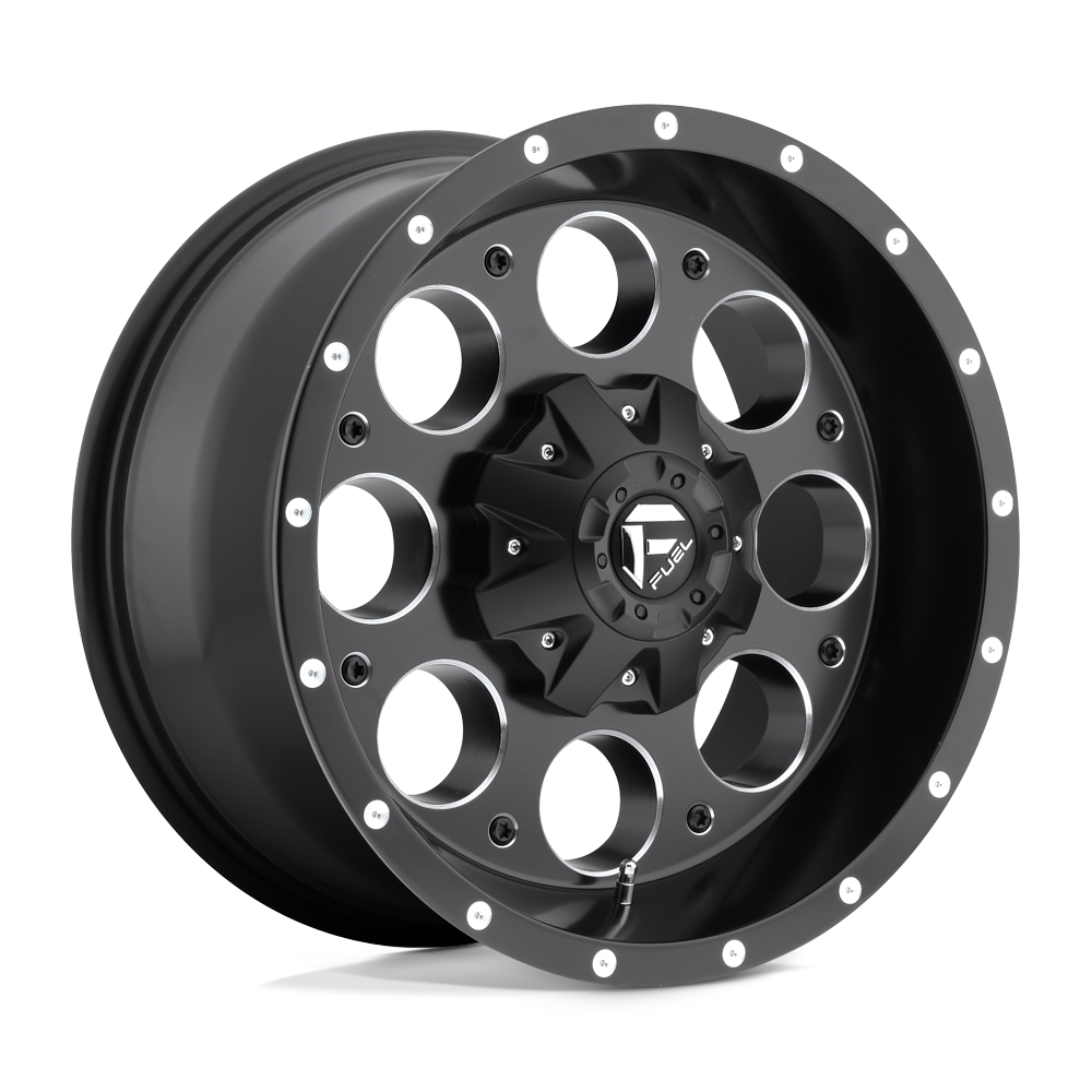 15x8 Fuel Offroad Wheels D525 REVOLVER 5x120.65/5x127 -18 offset 78.1 hub BLACK - D52515800837