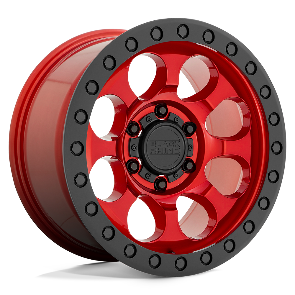 17x9 Black Rhino Hard Alloys RIOT 6x139.7 -18 offset 112.1 hub RED - 1790RIT-86140R12