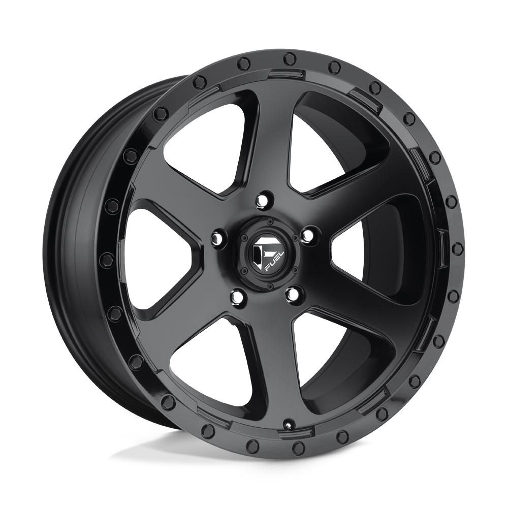 16x8 Fuel Offroad Wheels D589 RIPPER 6x139.7 1 offset 108 hub BLACK - D58916808345