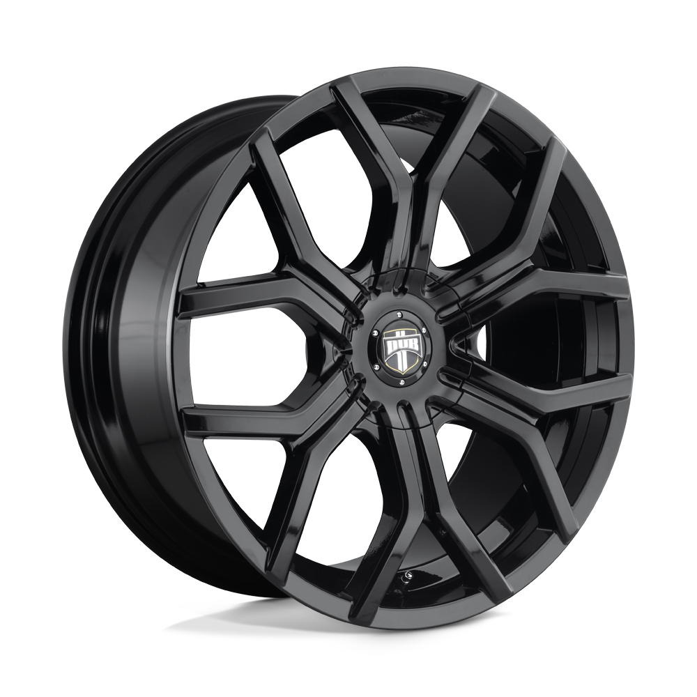 22x9.5 DUB Wheels S208 ROYALTY 6x120/6x132 30 offset 74.5 hub BLACK - S2082295F9+30