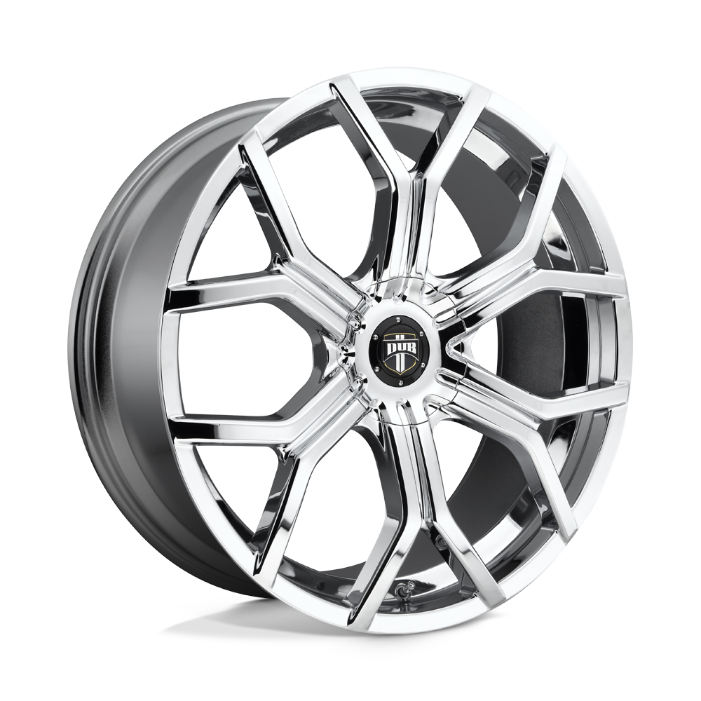 24x9.5 DUB Wheels S207 ROYALTY 6x135/6x139.7 30 offset 87.1 hub CHROME - S207249597+30