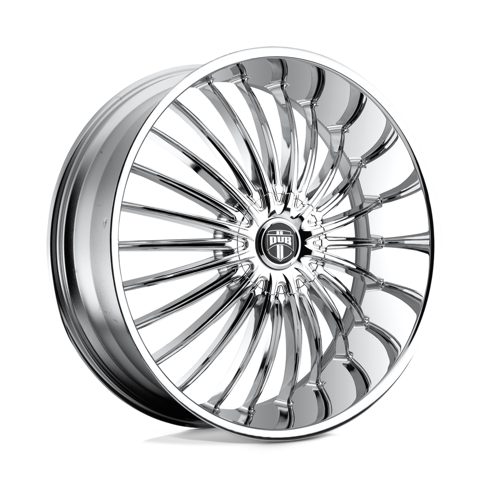 26x9.5 DUB Wheels S140 SUAVE 5x115/5x120.65 15 offset 72.56 hub CHROME - S140269506+15