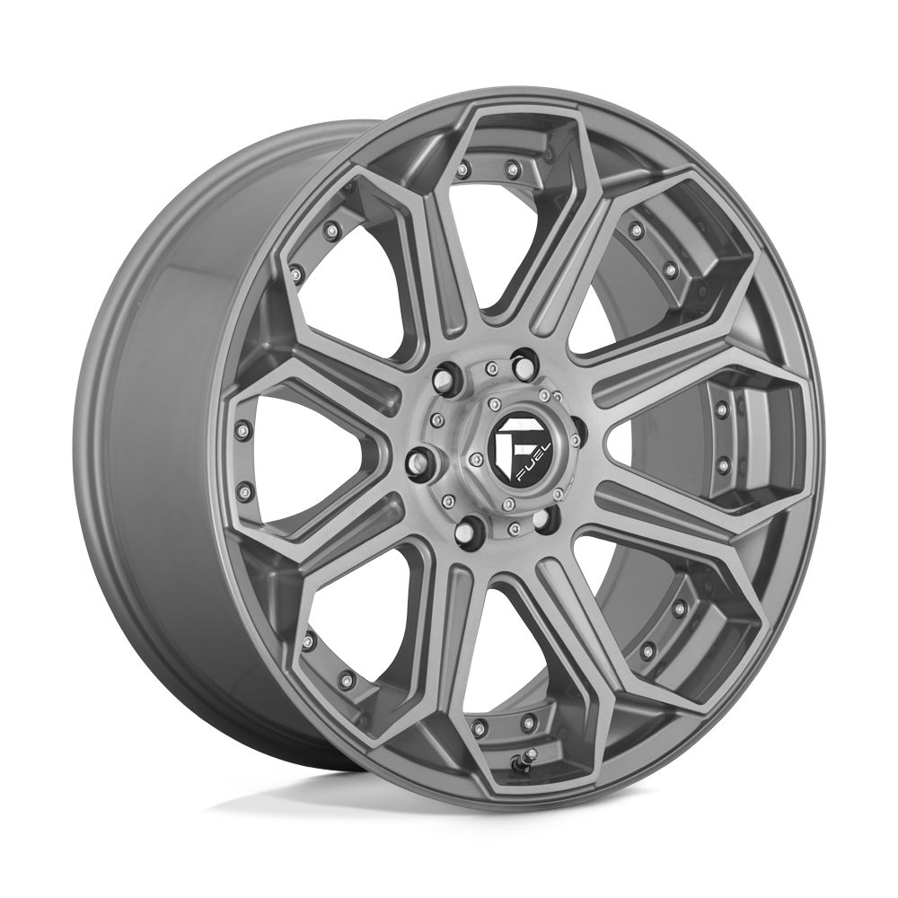 22x10 Fuel Offroad Wheels D705 SIEGE 6x139.7 -18 offset 106.1 hub GRAY - D70522008447