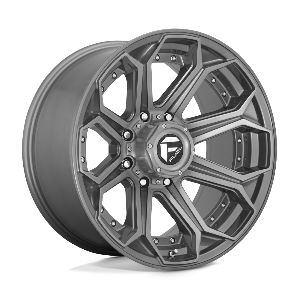 20x10 Fuel Offroad Wheels D705 SIEGE 8x170 -18 offset 125.1 hub GRAY - D70520001747