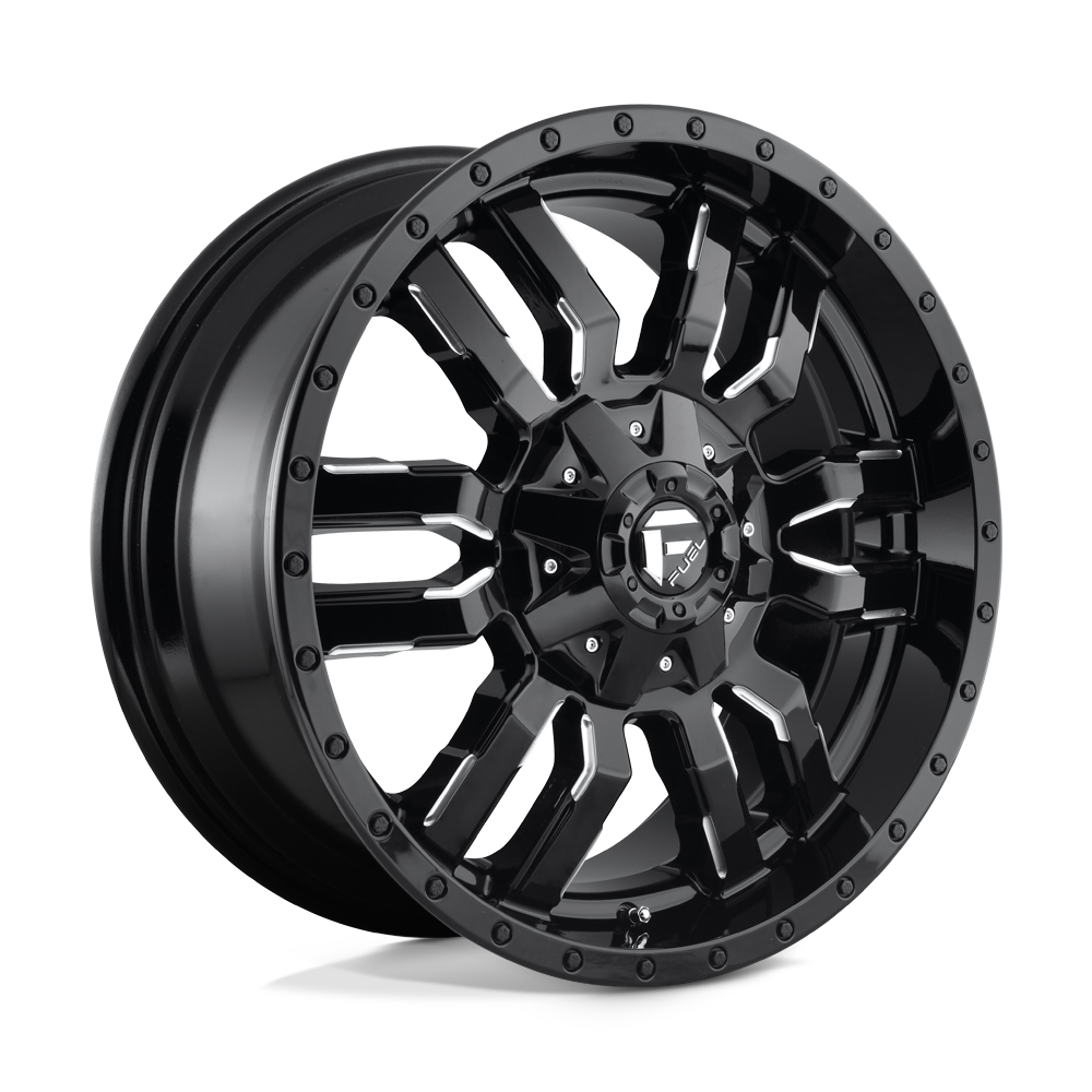 20x9 Fuel Offroad Wheels D595 SLEDGE 5x127 35 offset - hub BLACK - D59520907563