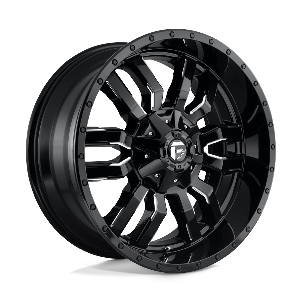 22x10 Fuel Offroad Wheels D595 SLEDGE 8x180 10 offset 124.2 hub BLACK - D59522001857