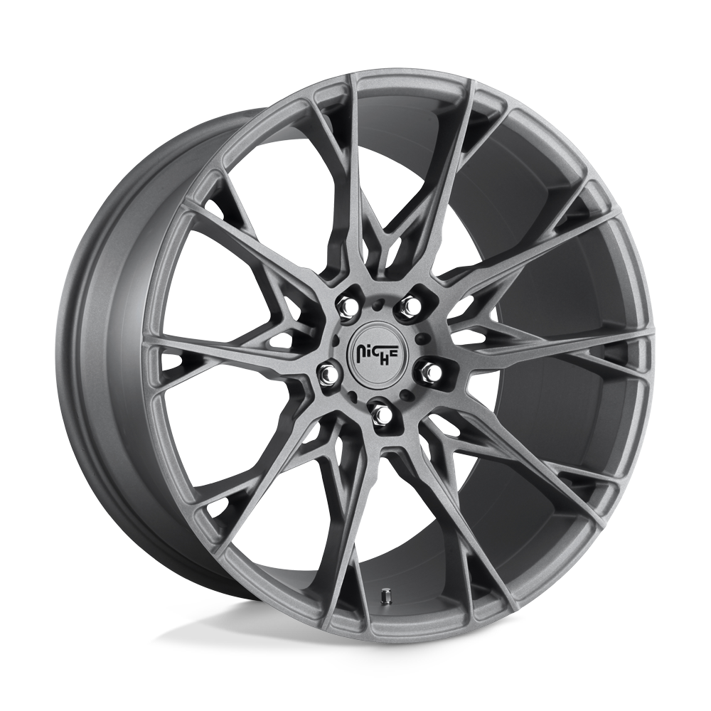 20x10 Niche Wheels M182 STACCATO 5x114.3 40 offset 72.56 hub GRAY - M182200065+40