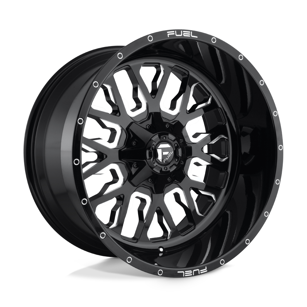 17x9 Fuel Offroad Wheels D611 STROKE 5x114.3/5x127 -12 offset 78.1 hub BLACK - D61117902645