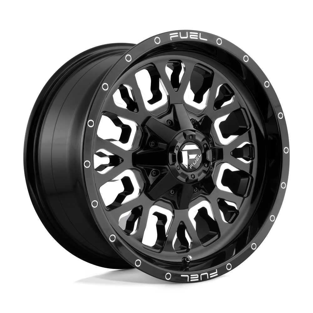 18x9 Fuel Offroad Wheels D611 STROKE 8x165.1 20 offset 125.1 hub BLACK - D61118908257