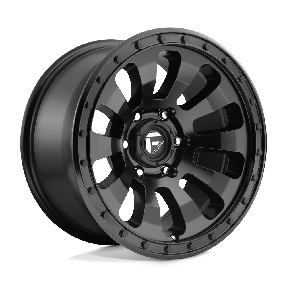 17x9 Fuel Offroad Wheels D630 TACTIC 6x139.7 -12 offset 108 hub BLACK - D63017908345