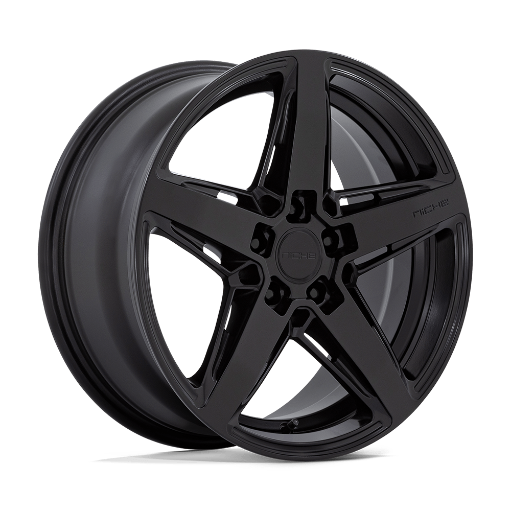18x8 Niche Wheels M269 TERAMO 5x114.3 40 offset 72.56 hub BLACK - M269188065+40