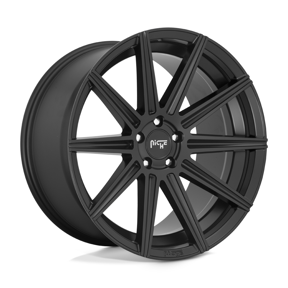 20x10.5 Niche Wheels M242 TIFOSI 5x120 35 offset 72.56 hub BLACK - M242200521+35