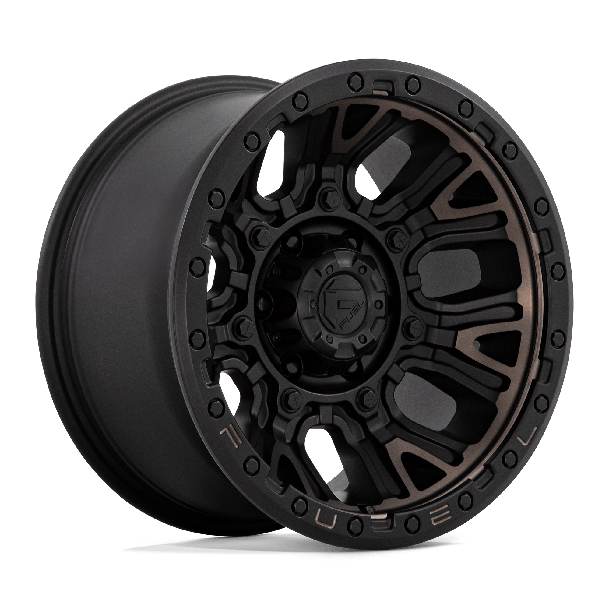17x9 Fuel Offroad Wheels D824 TRACTION 5x127 1 offset 71.5 hub BLACK - D82417907550