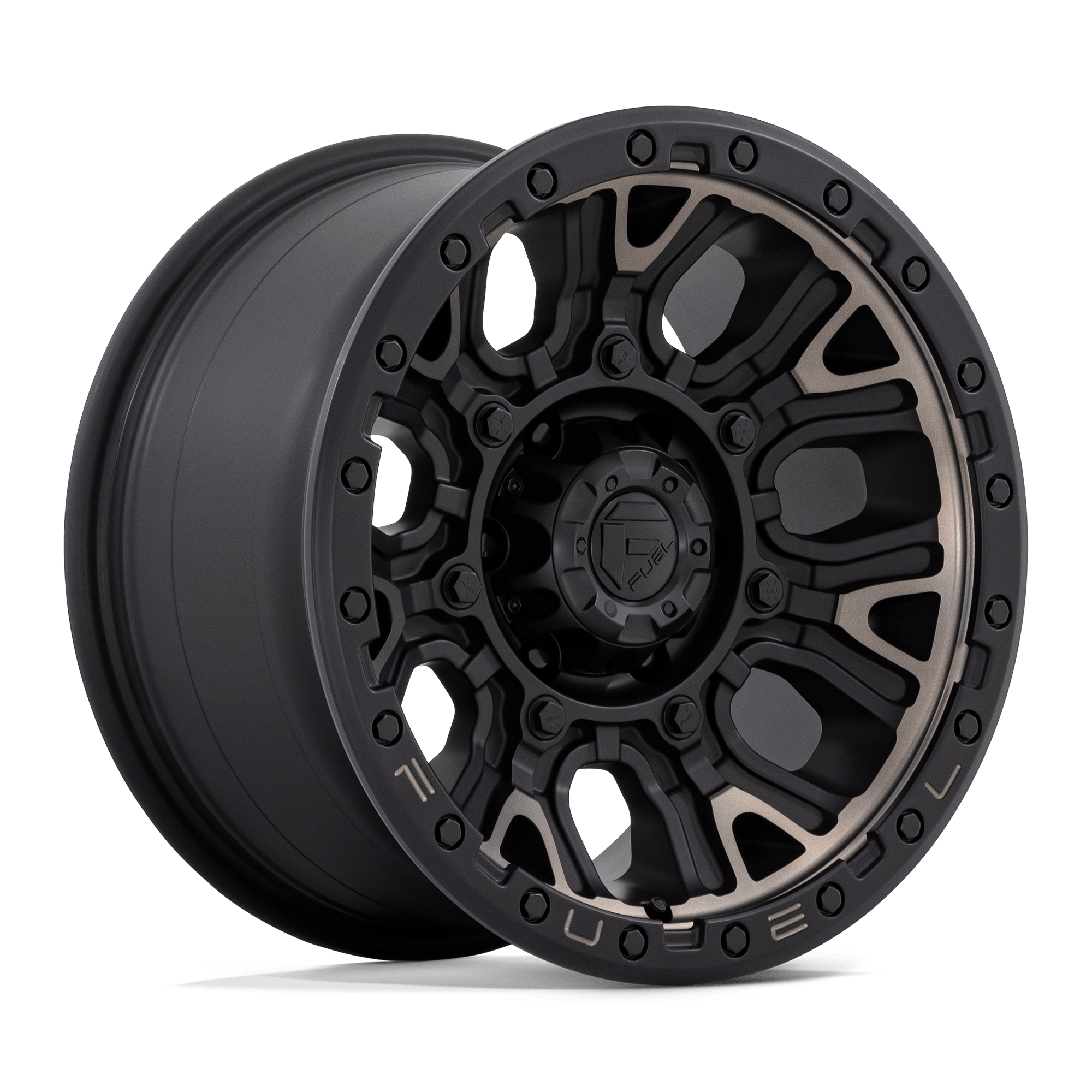 17x9 Fuel Offroad Wheels D824 TRACTION 6x120 1 offset 67.06 hub BLACK - D82417909450