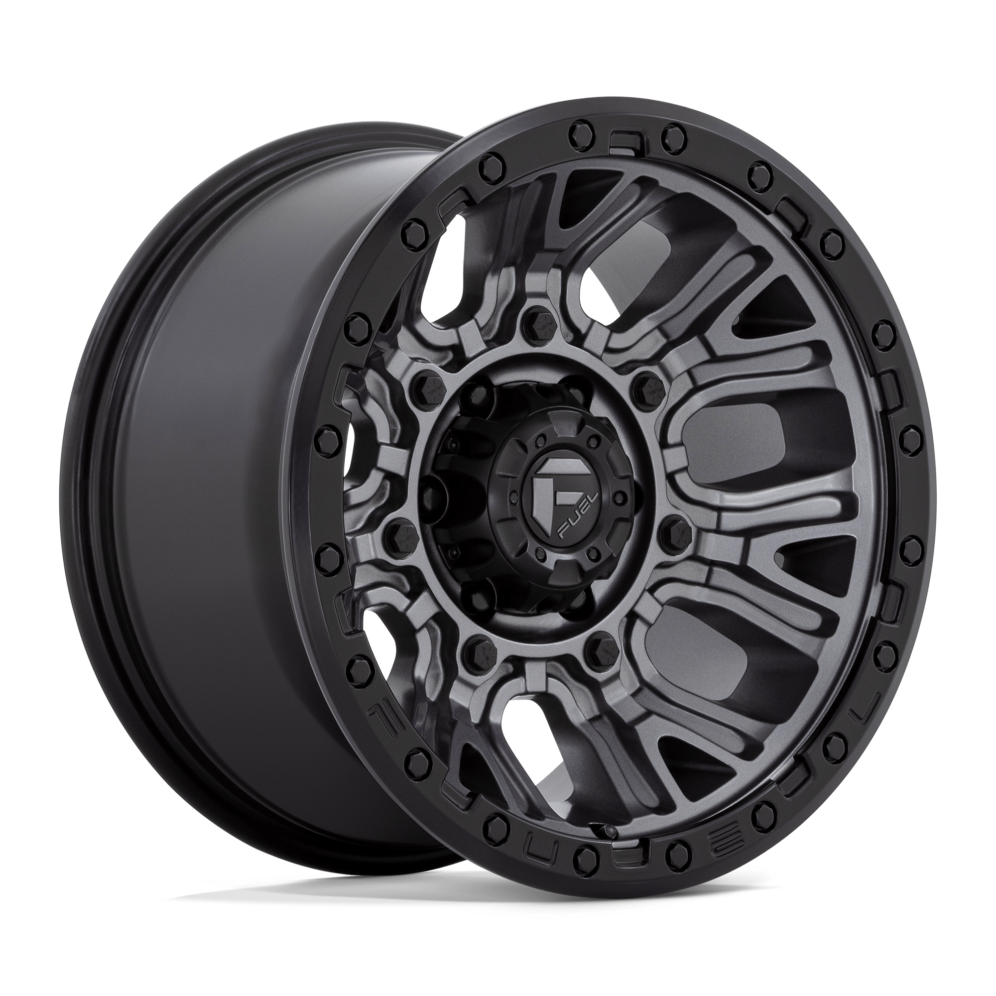 20x9 Fuel Offroad Wheels D825 TRACTION 5x127 1 offset 71.5 hub GRAY - D82520907550