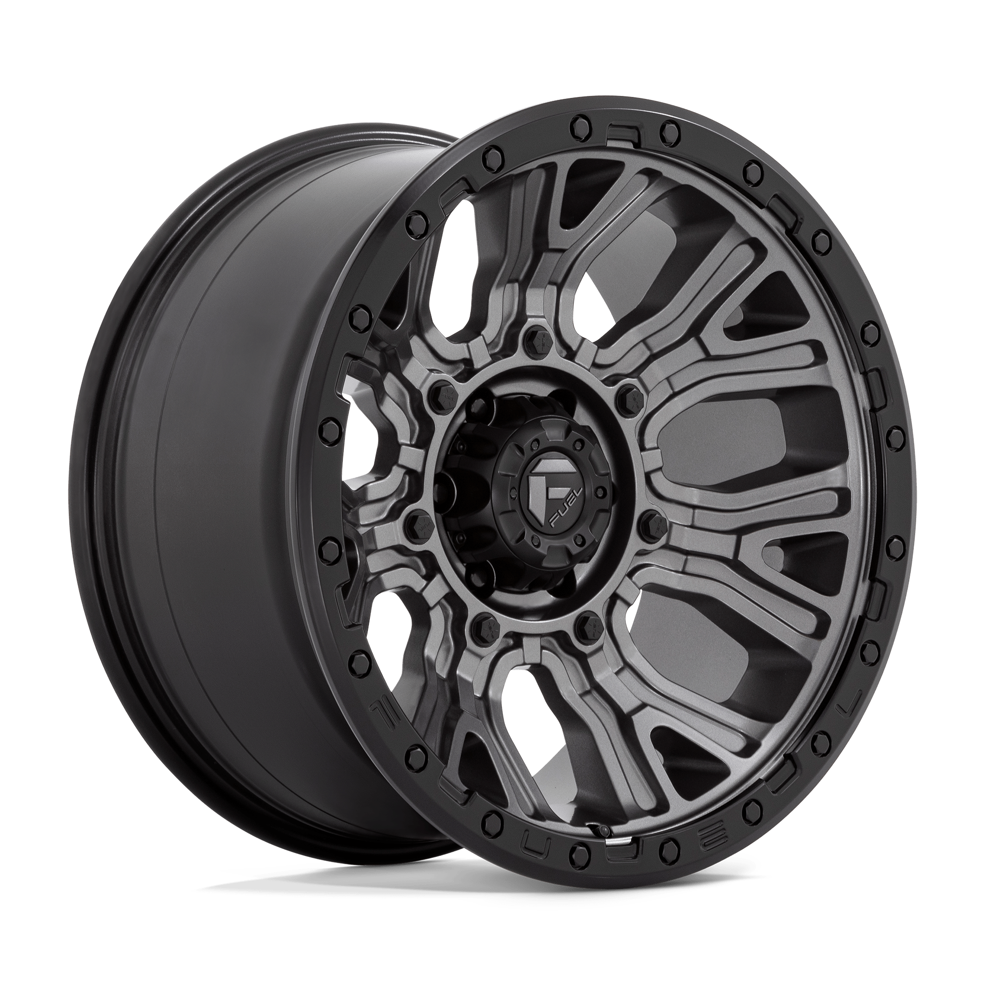 20x10 Fuel Offroad Wheels D825 TRACTION 6x139.7 -18 offset 106.1 hub GRAY - D82520008447