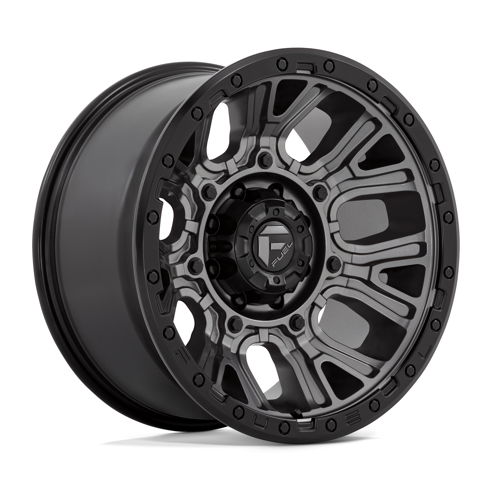 20x10 Fuel Offroad Wheels D825 TRACTION 8x165.1 -18 offset 125.1 hub GRAY - D82520008247