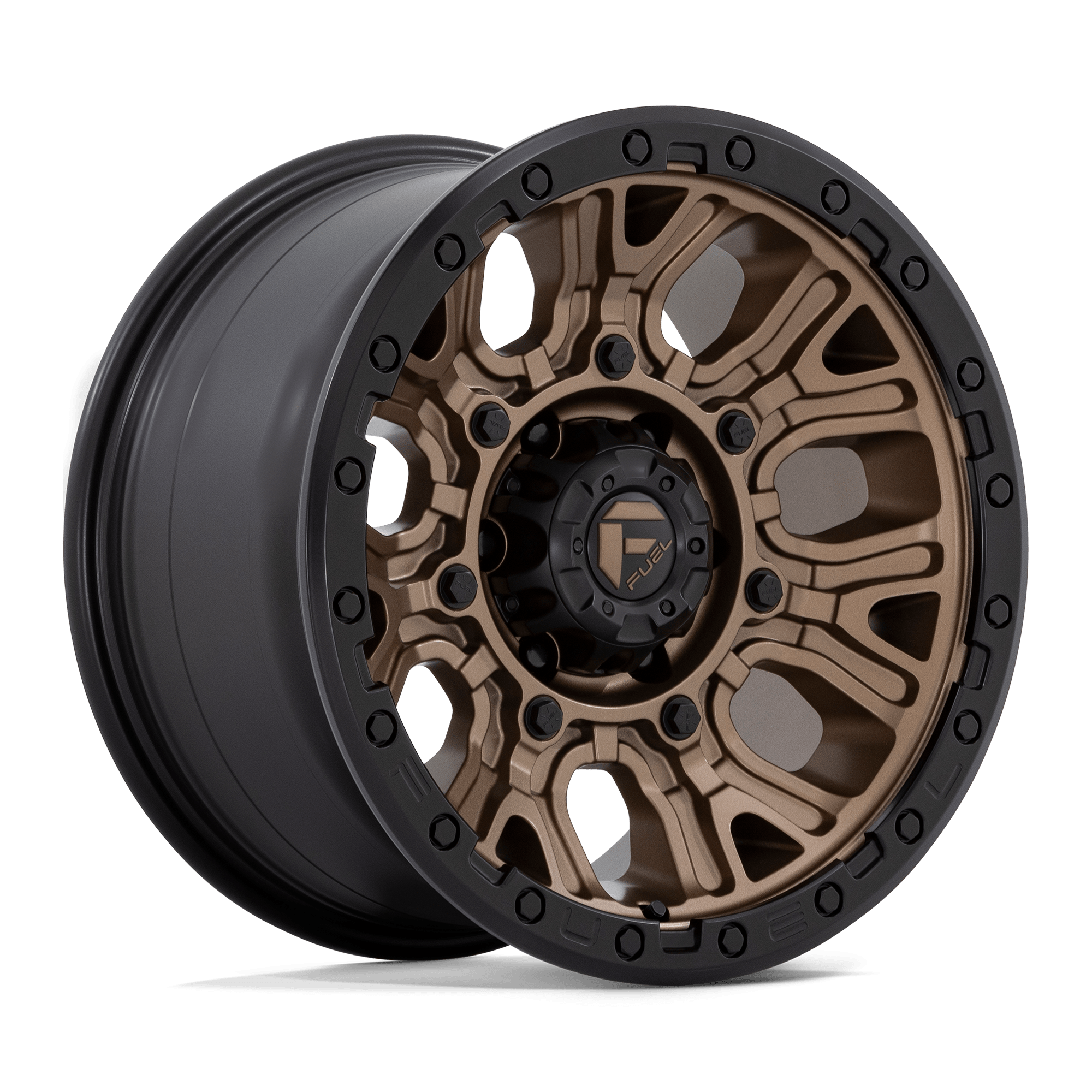 17x9 Fuel Offroad Wheels D826 TRACTION 6x139.7 1 offset 106.1 hub BRONZE - D82617908450