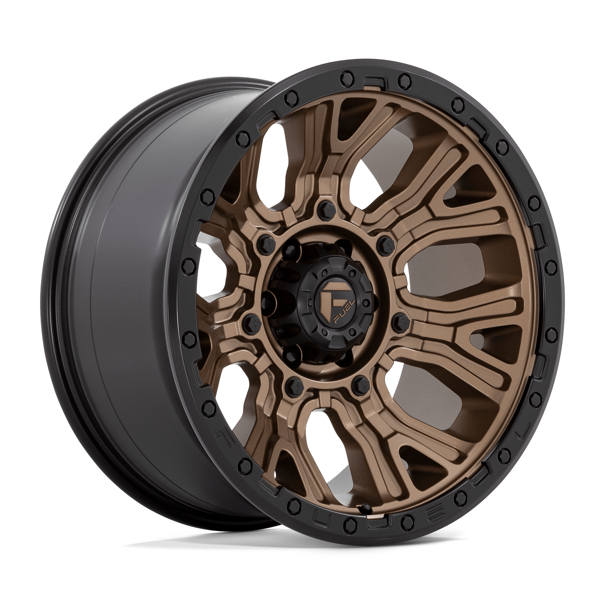 20x10 Fuel Offroad Wheels D826 TRACTION 6x139.7 -18 offset 106.1 hub BRONZE - D82620008447