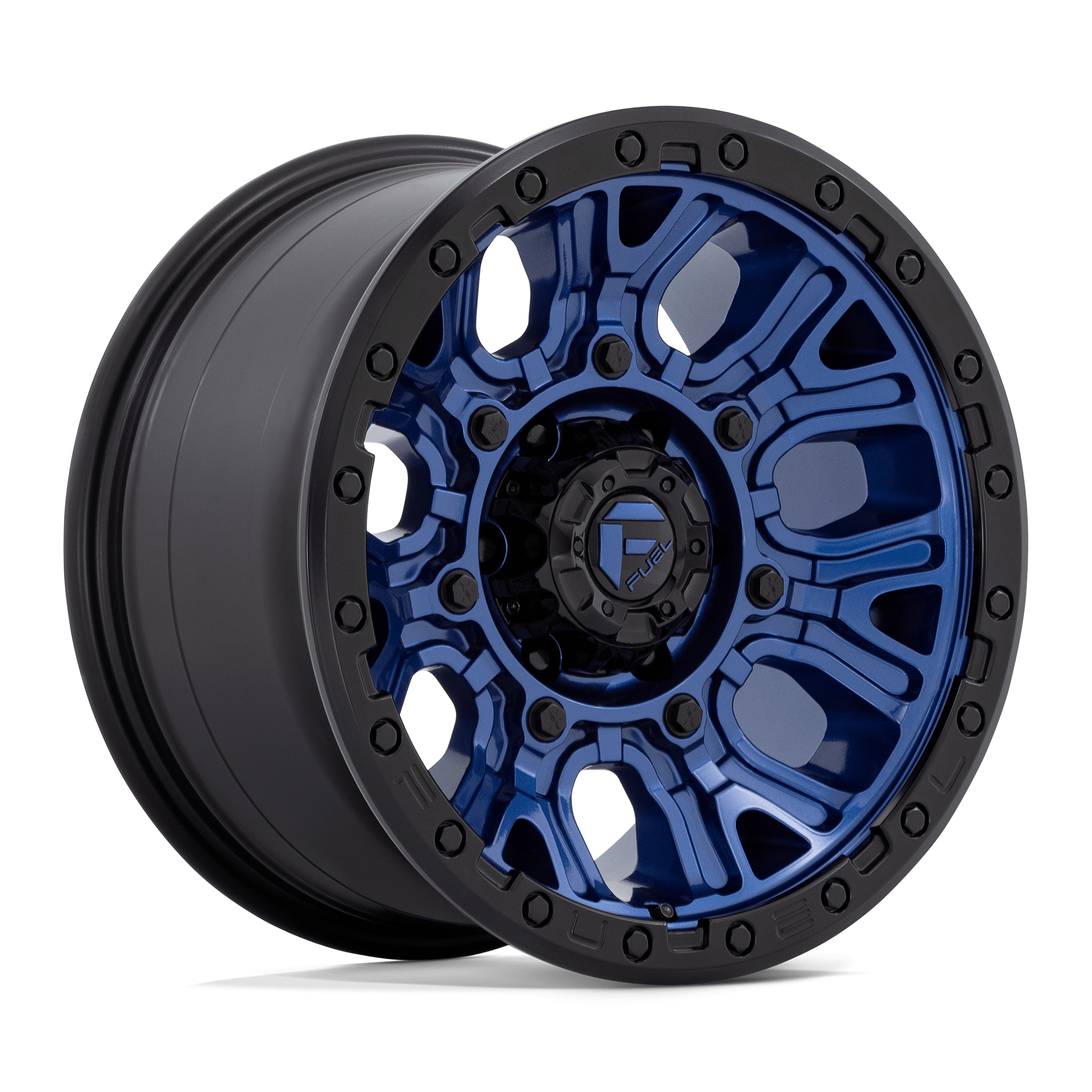 17x9 Fuel Offroad Wheels D827 TRACTION 6x139.7 1 offset 106.1 hub BLUE - D82717908450