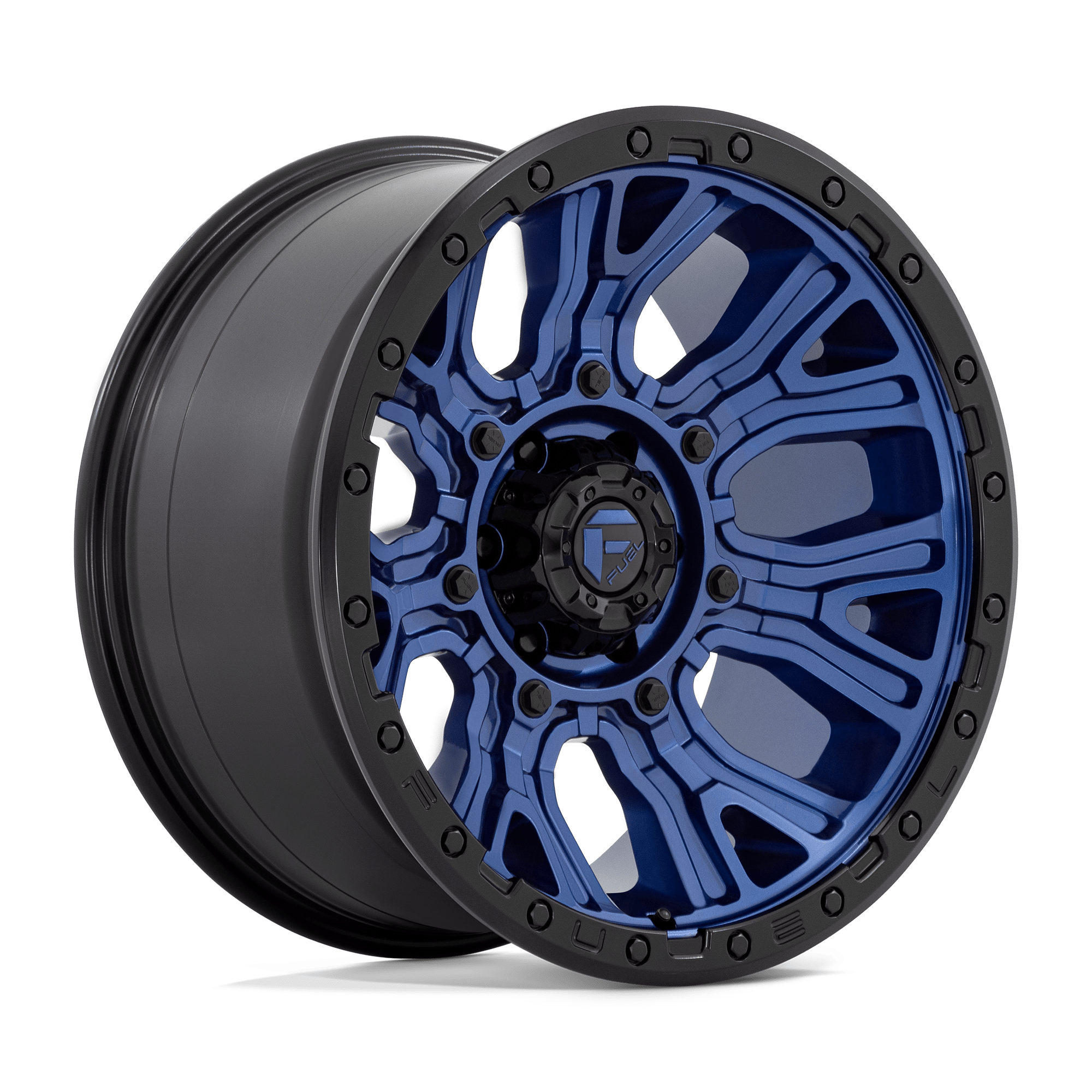 20x10 Fuel Offroad Wheels D827 TRACTION 6x135 -18 offset 87.1 hub BLUE - D82720008947