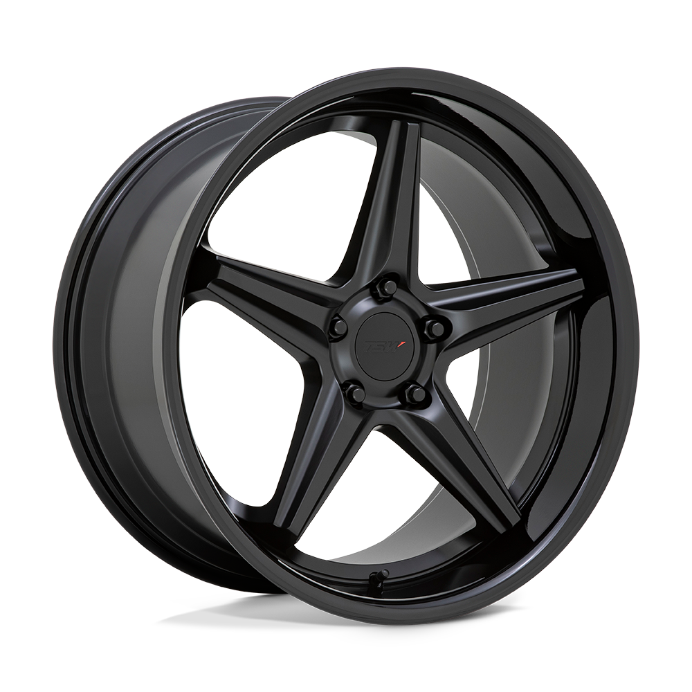 20x8.5 TSW Wheels LAUNCH 5x112 20 offset 66.56 hub BLACK - 2085LCH205112B66