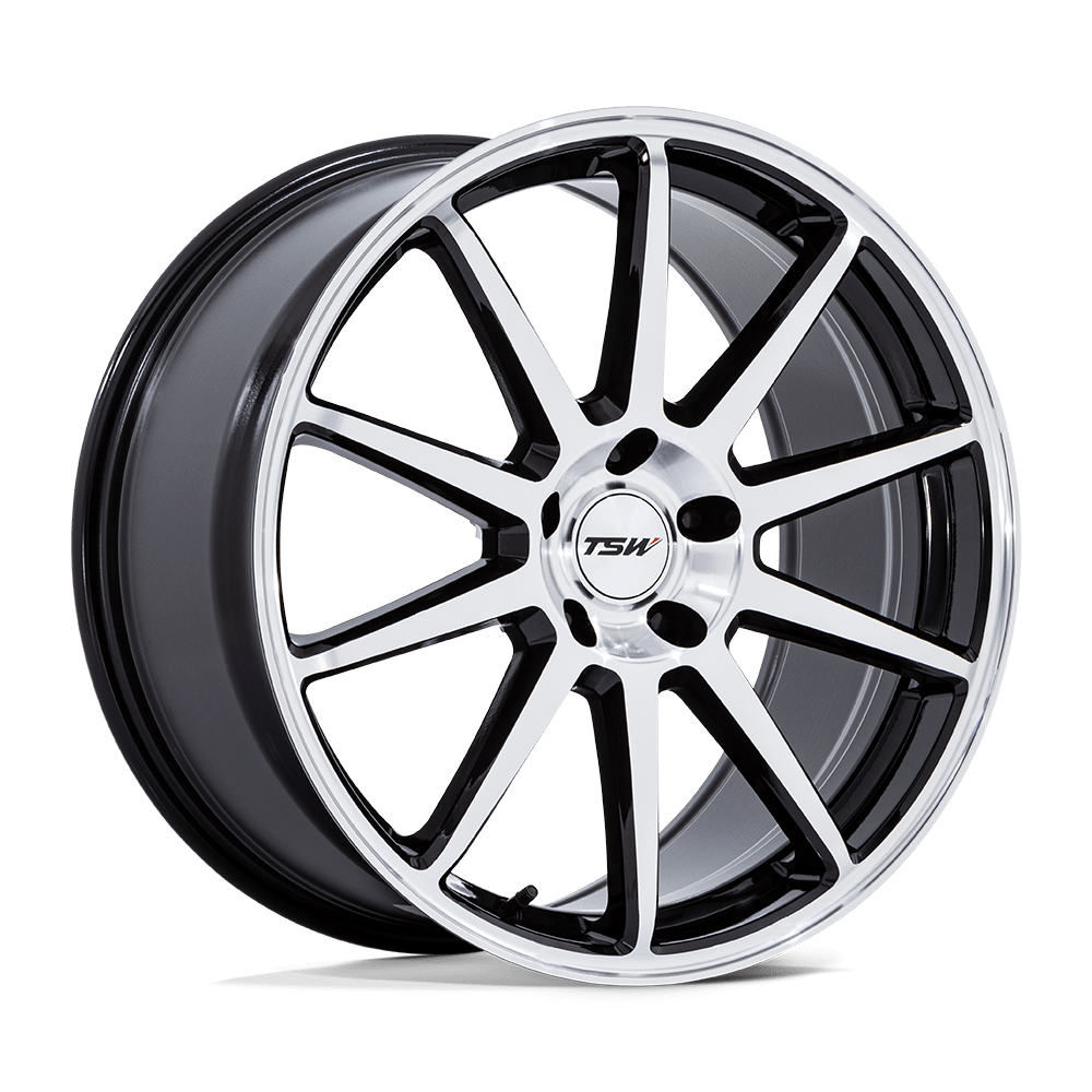 19x9.5 TSW Wheels TW004 CANARD 5x114.3 40 offset 72.56 hub BLACK - TW004BD19951240