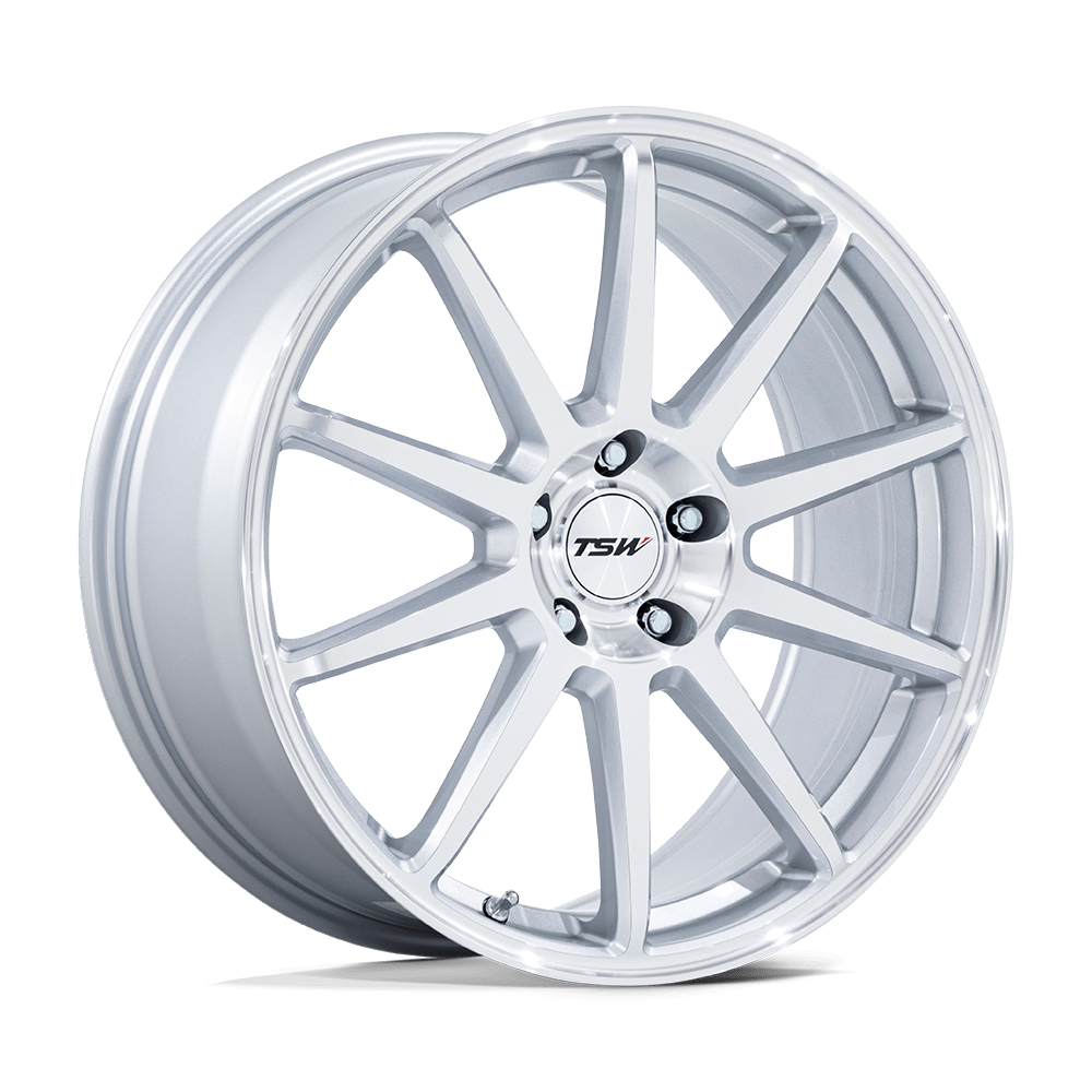 19x9.5 TSW Wheels TW004 CANARD 5x114.3 40 offset 72.56 hub SILVER - TW004SD19951240