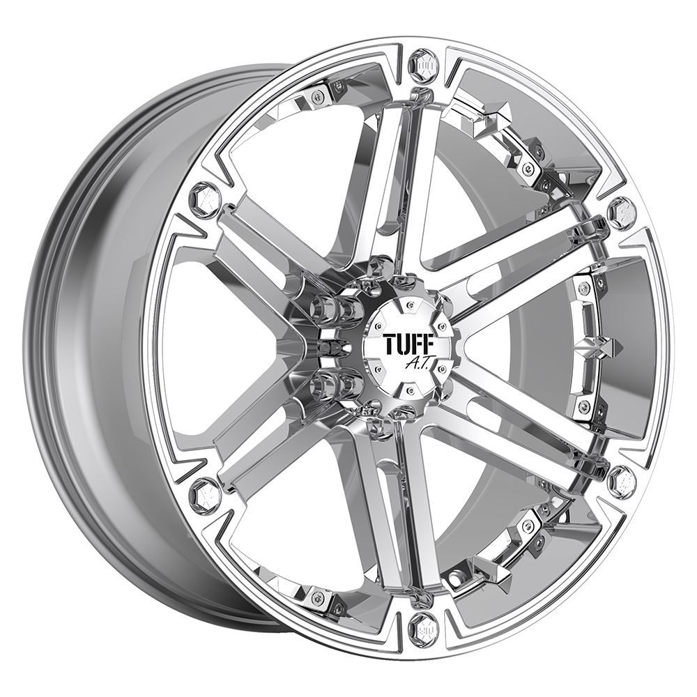 22x9.5 Tuff Wheels T01 5x127/5x139.7 15 offset 78.1 hub CHROME - 2295T01155D70C78