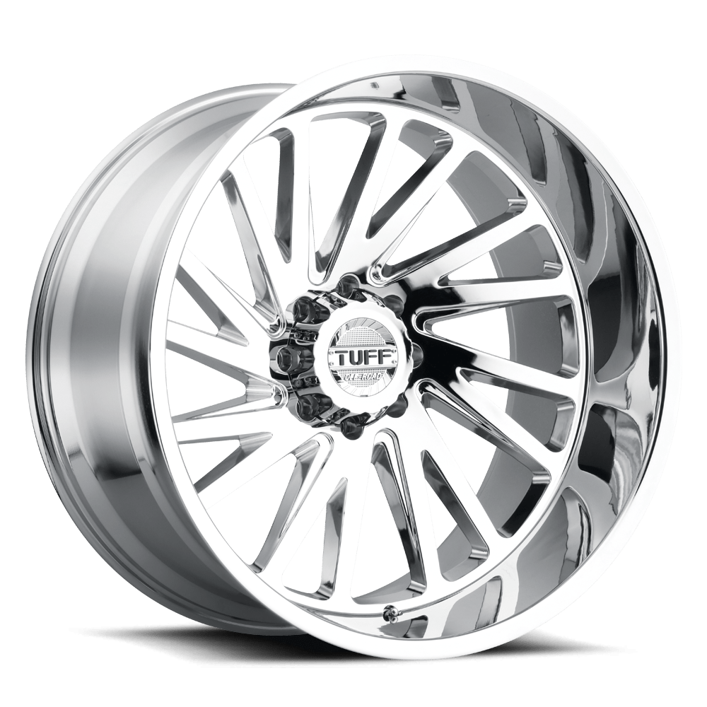 22x12 Tuff Wheels T2A 6x135 -45 offset 87.1 hub CHROME - 2212T2A-56135C87L