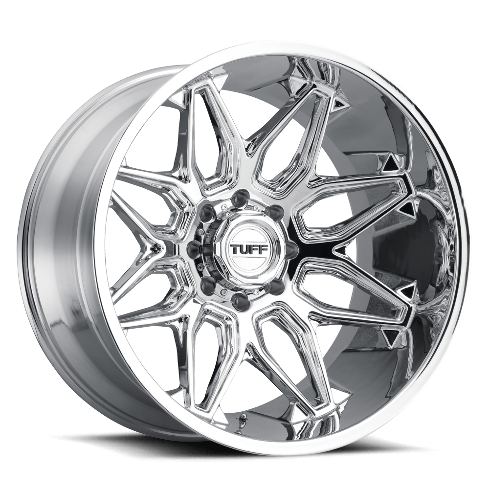 24x14 Tuff Wheels T3B 8x170 -72 offset 125.1 hub CHROME - 2414T3B-28170C25