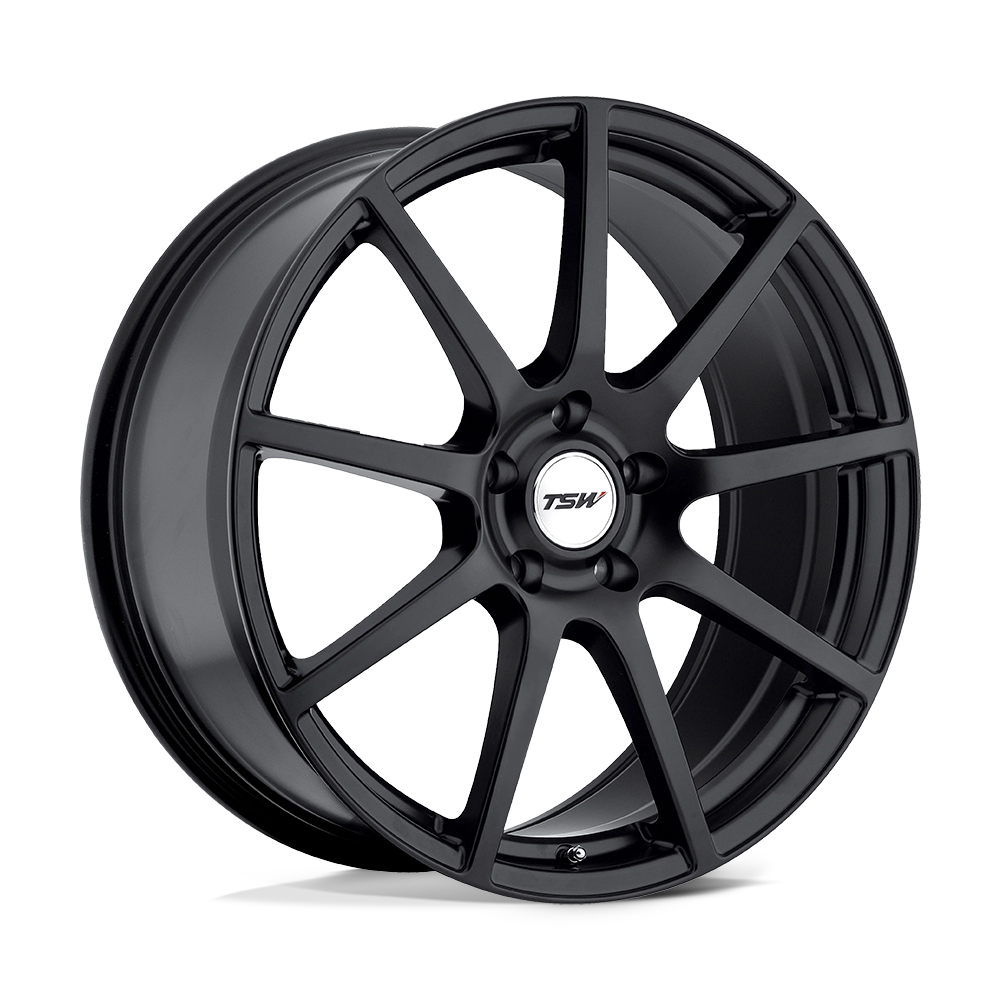17x8 TSW Wheels INTERLAGOS 5x112 45 offset 72.1 hub BLACK - 1780INT455112M72
