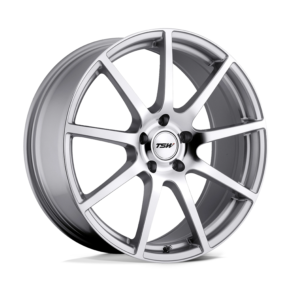 18x9 TSW Wheels INTERLAGOS 5x114.3 63 offset 76.1 hub SILVER - 1890INT635114S76