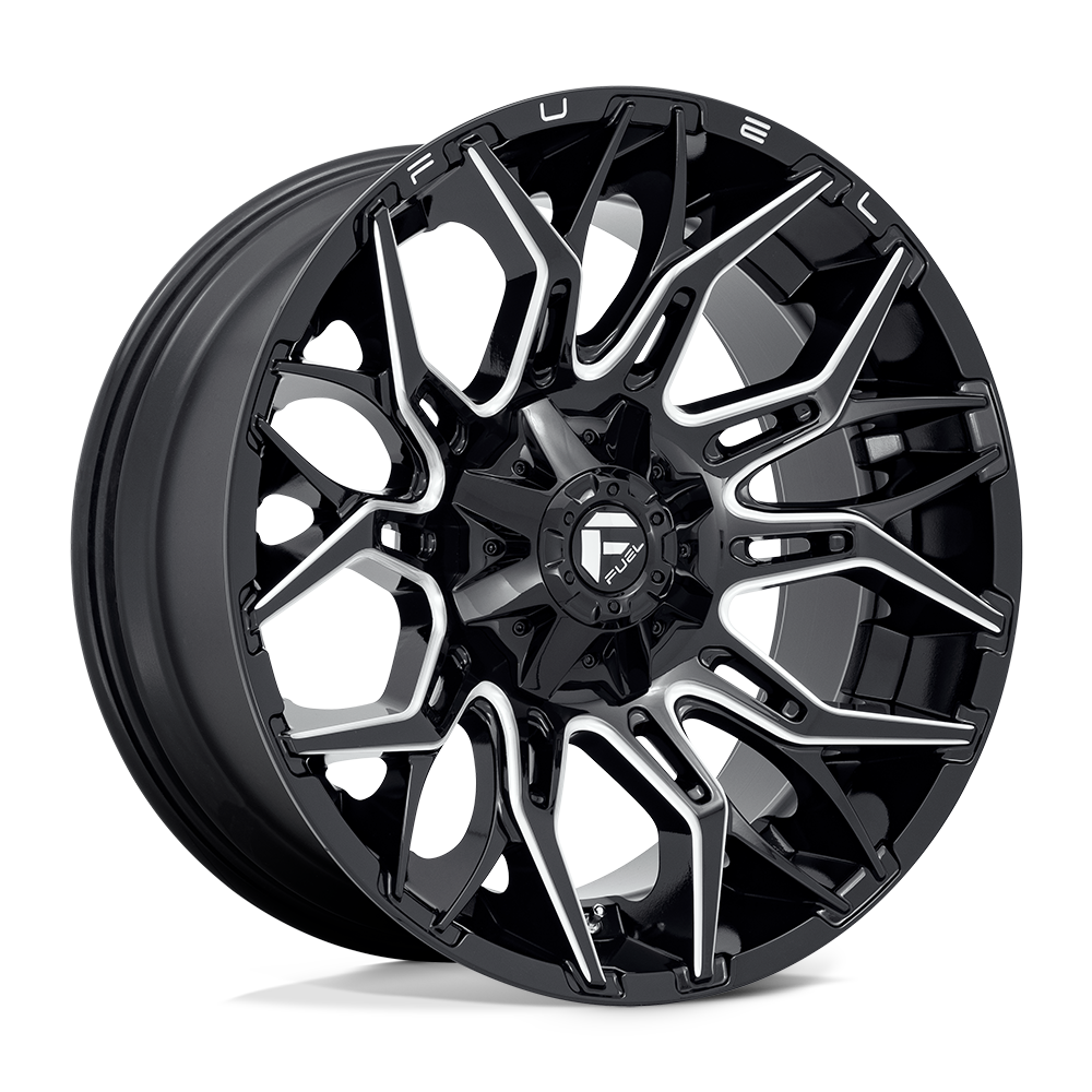22x10 Fuel Offroad Wheels D769 TWITCH 8x170 -18 offset 125.1 hub BLACK - D76922001747