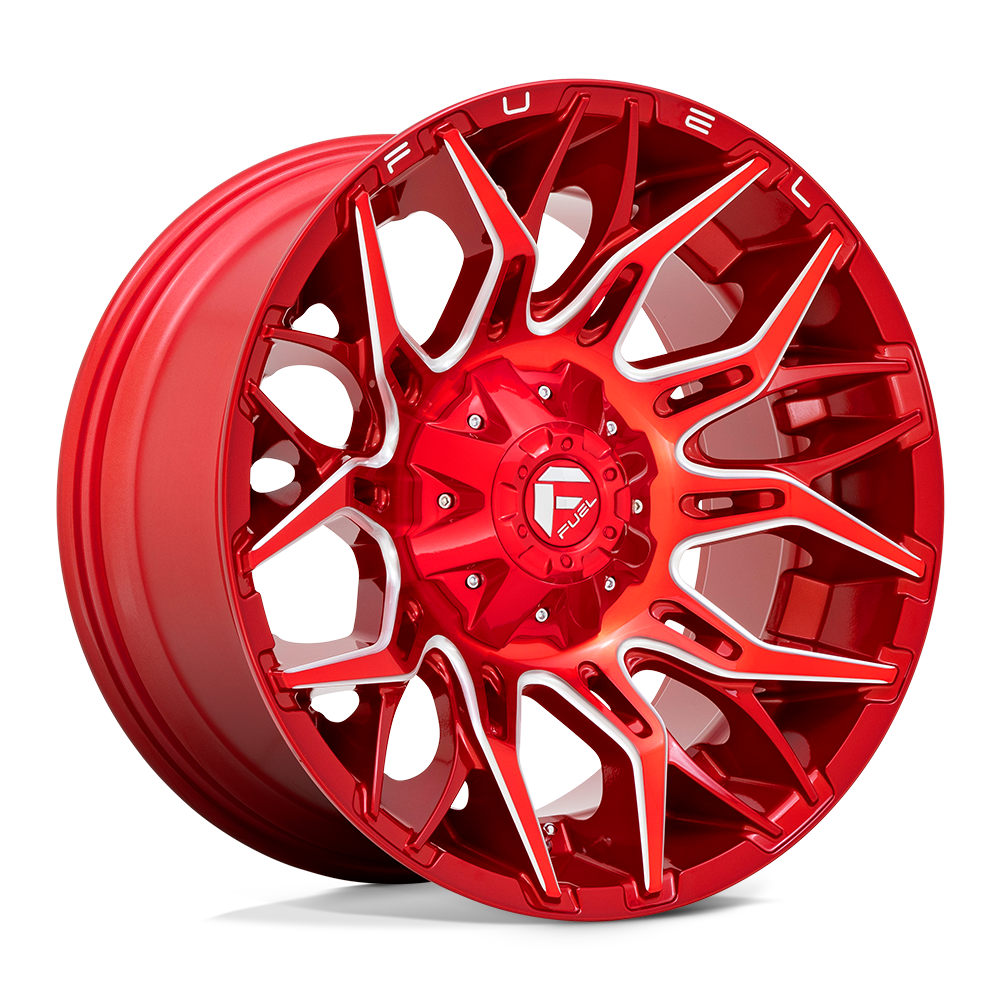 20x10 Fuel Offroad Wheels D771 TWITCH 5x139.7/5x150 -18 offset 110.1 hub RED - D77120007047