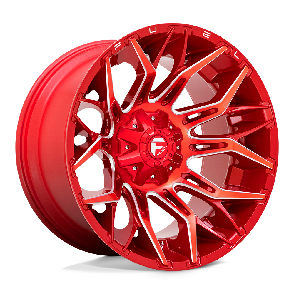 22x12 Fuel Offroad Wheels D771 TWITCH 5x114.3/5x127 -44 offset 78.1 hub RED - D77122202647