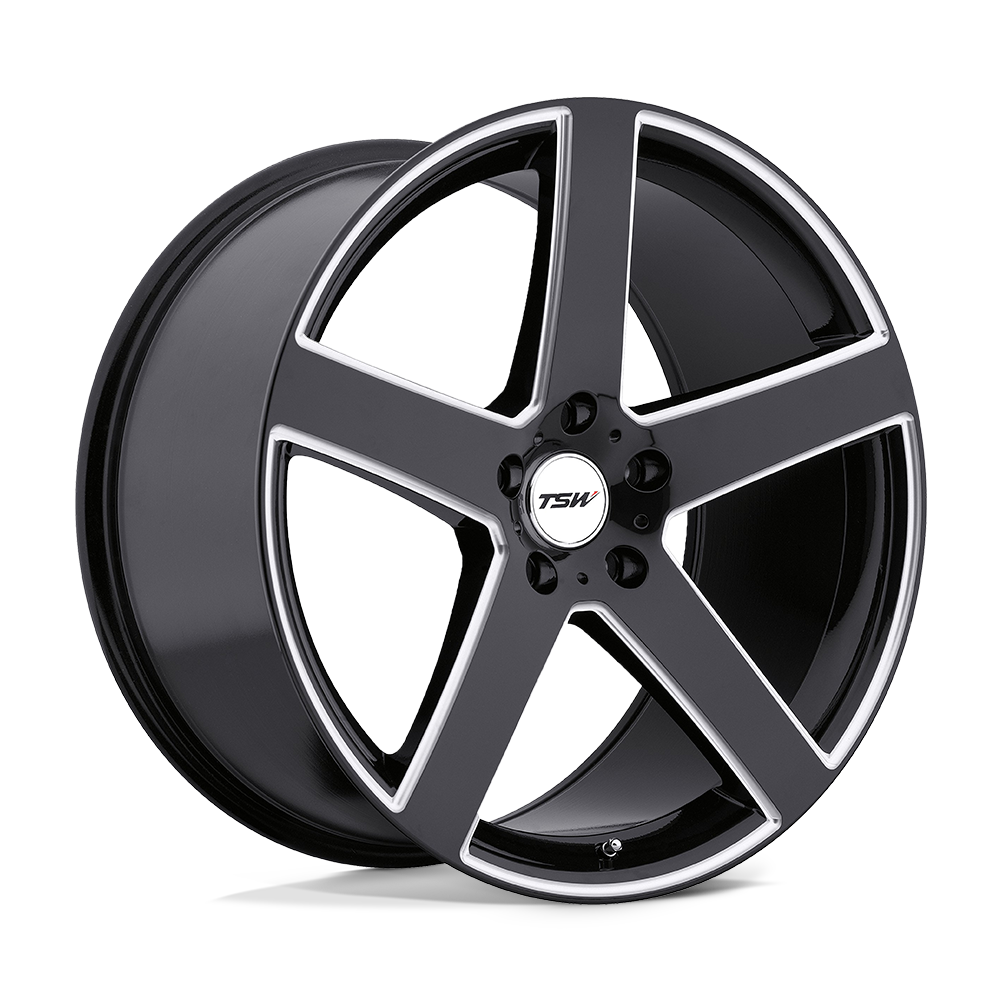 20x10 TSW Wheels RIVAGE 5x112 54 offset 72.1 hub BLACK - 2010RIV545112B72