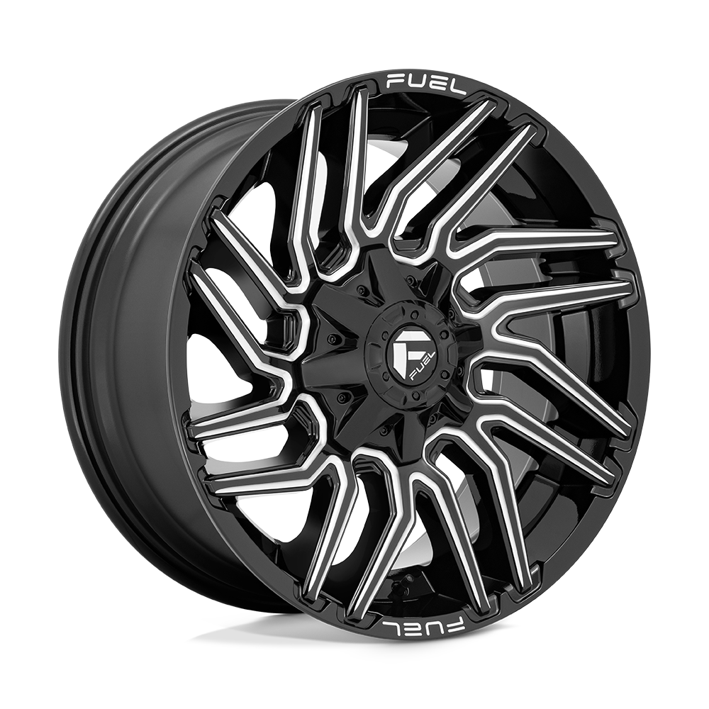 20x9 Fuel Offroad Wheels D773 TYPHOON 8x180 1 offset 124.2 hub BLACK - D77320901850