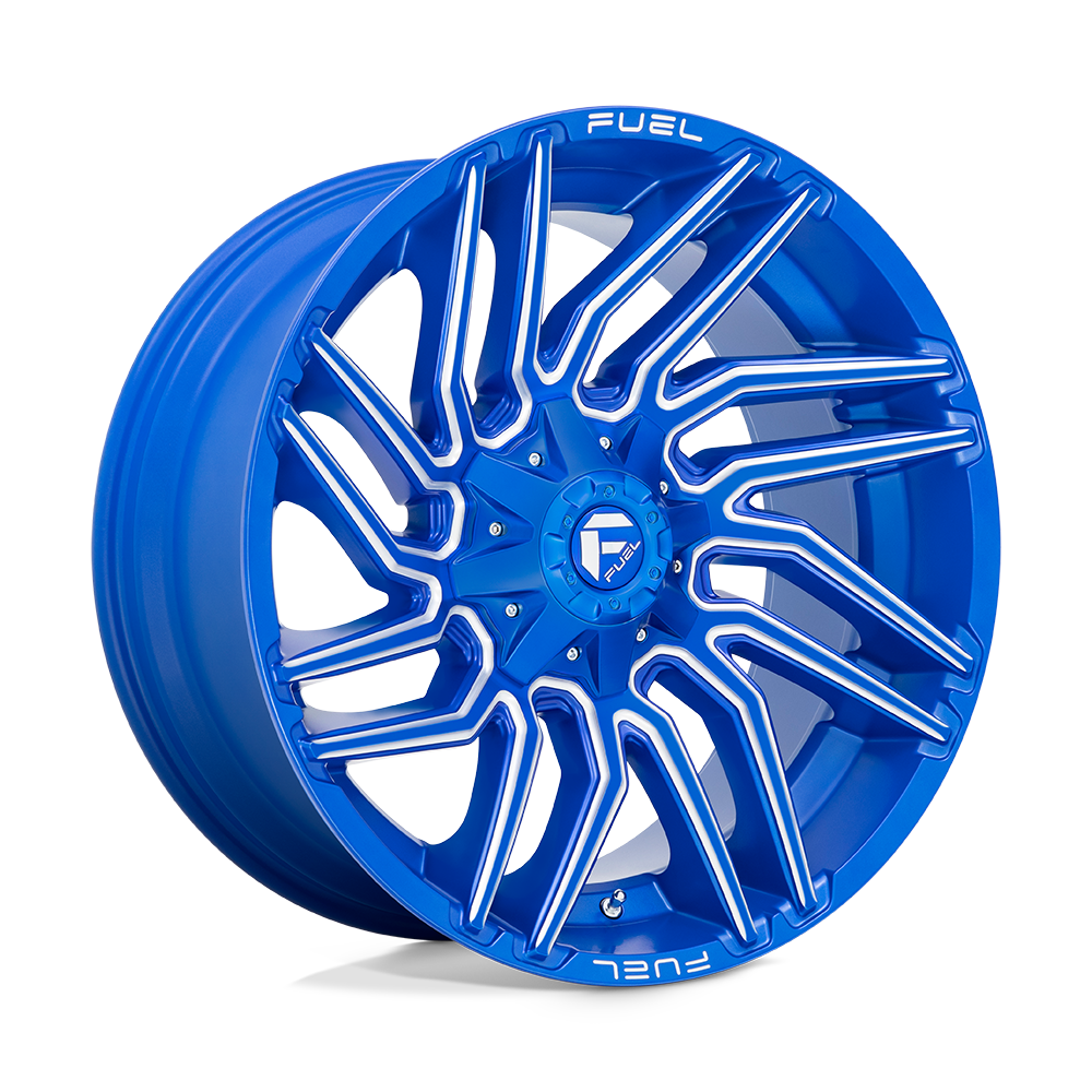 22x10 Fuel Offroad Wheels D774 TYPHOON 8x165.1 -18 offset 125.1 hub BLUE - D77422008247