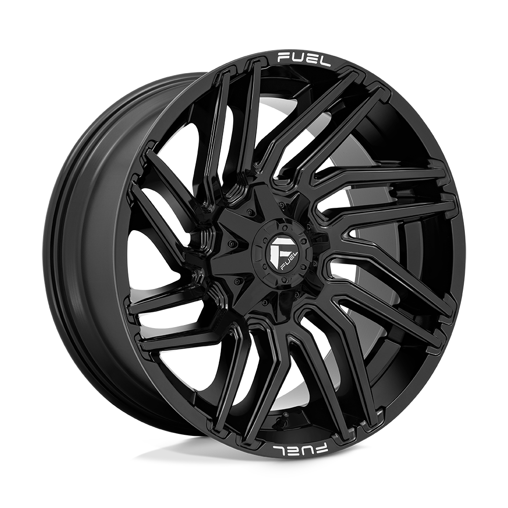 22x10 Fuel Offroad Wheels D776 TYPHOON 8x165.1 -18 offset 125.1 hub BLACK - D77622008247