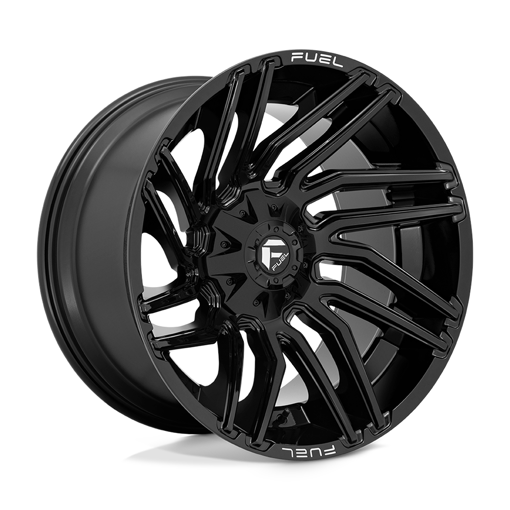 22x12 Fuel Offroad Wheels D776 TYPHOON 5x139.7/5x150 -44 offset 110.1 hub BLACK - D77622207047