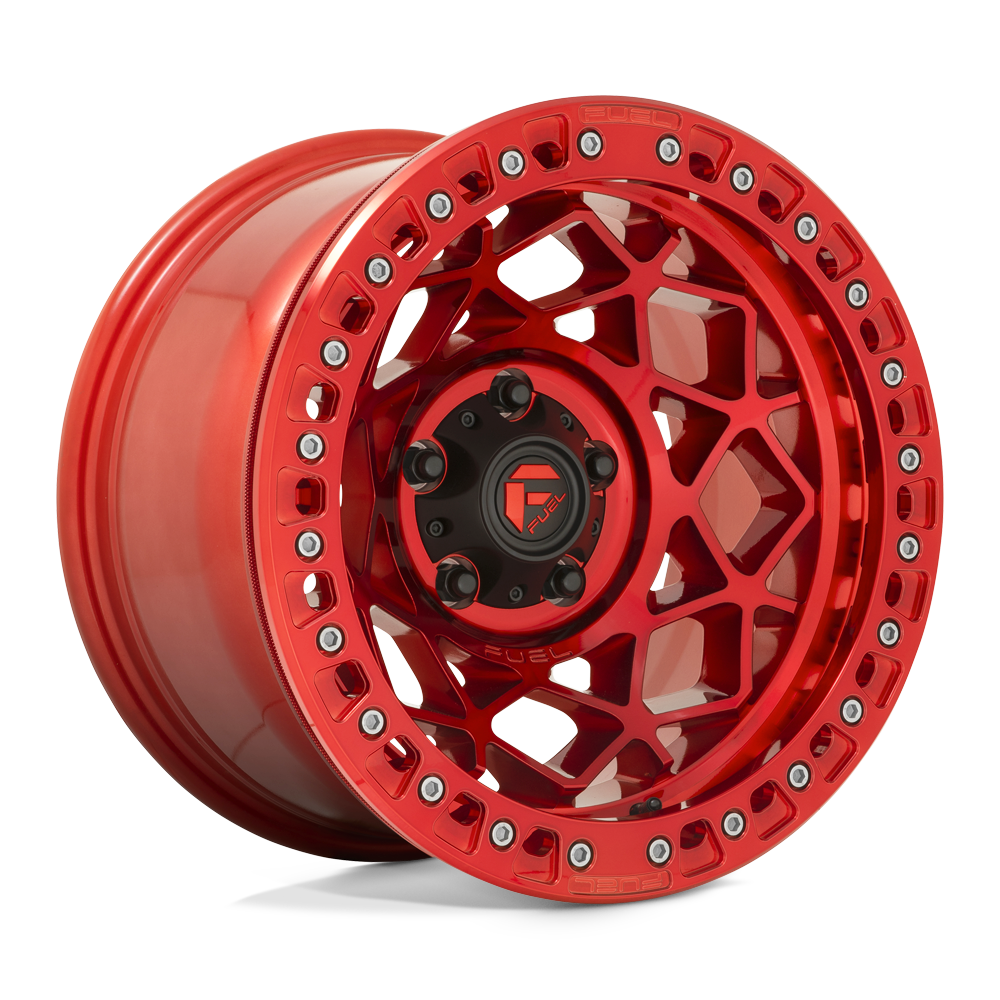17x9 Fuel Offroad Wheels D121 UNIT BEADLOCK 5x127 -15 offset 71.5 hub RED - D12117907545