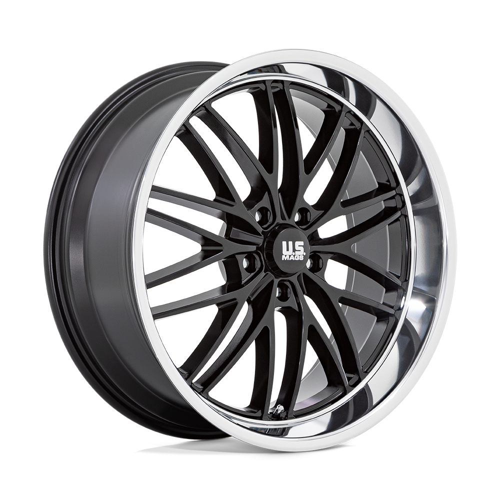 22x9 US Mas Wheels U138 SANTA CRUZ 5x127 15 offset 78.1 hub BLACK - U13822907355