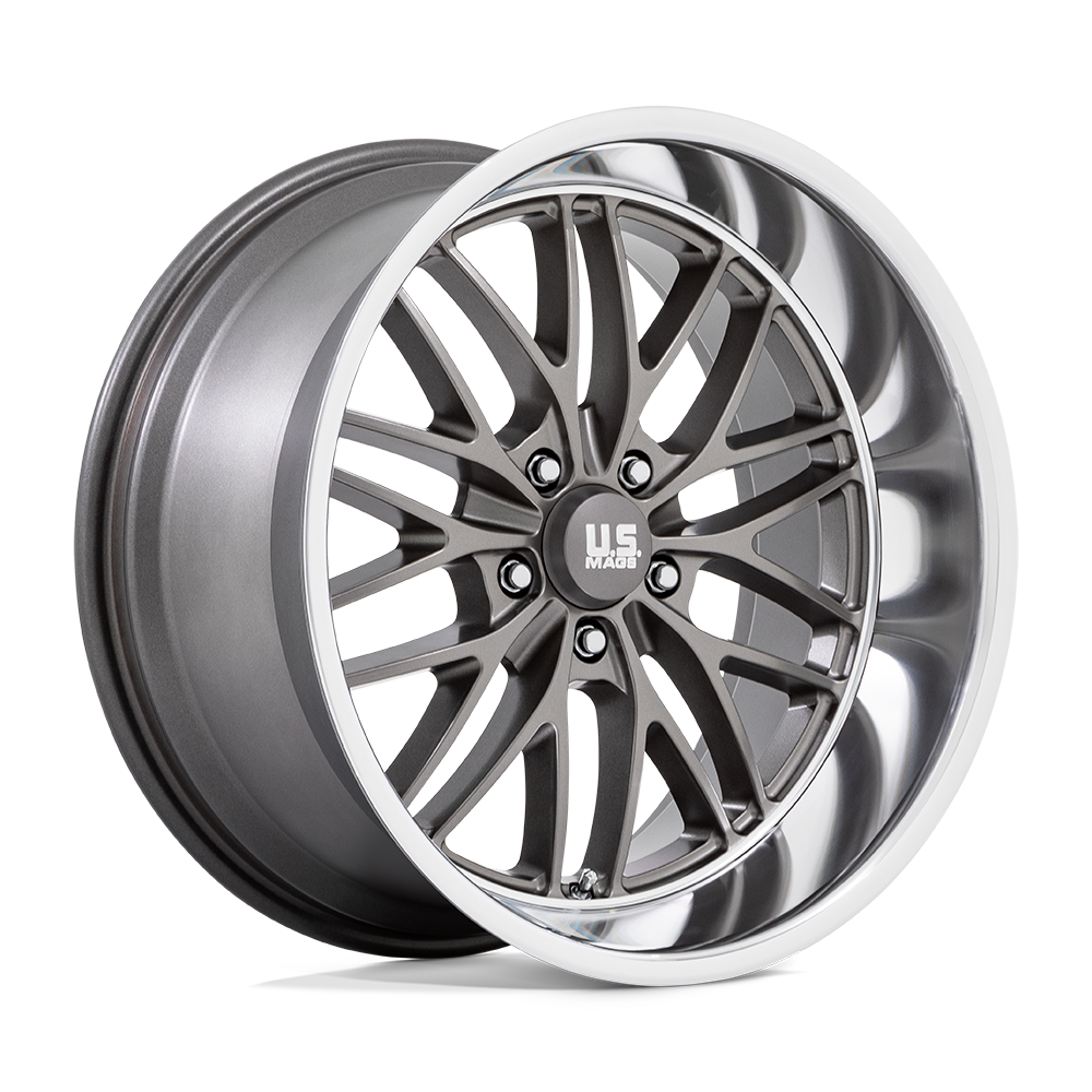20x8.5 US Mas Wheels U139 SANTA CRUZ 5x120.65 6 offset 72.56 hub GRAY - U13920856150
