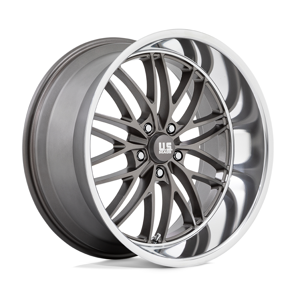 22x10.5 US Mas Wheels U139 SANTA CRUZ 5x127 0 offset 78.1 hub GRAY - U13922057357
