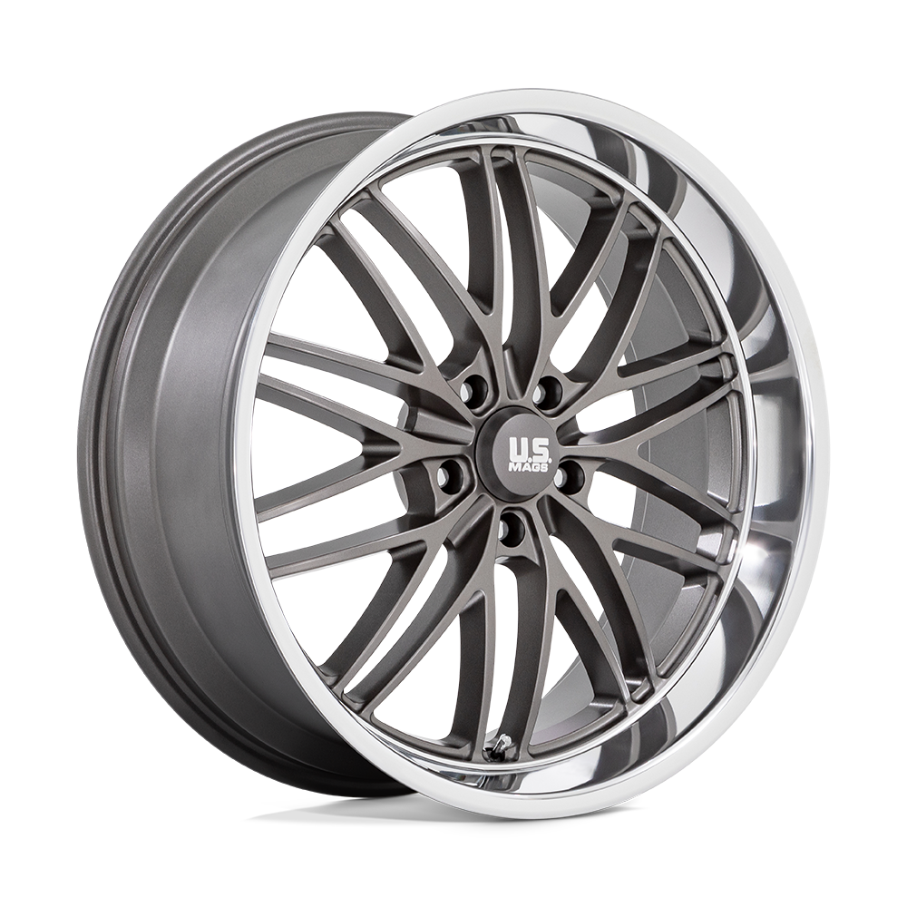 22x9 US Mas Wheels U139 SANTA CRUZ 5x127 15 offset 78.1 hub GRAY - U13922907355