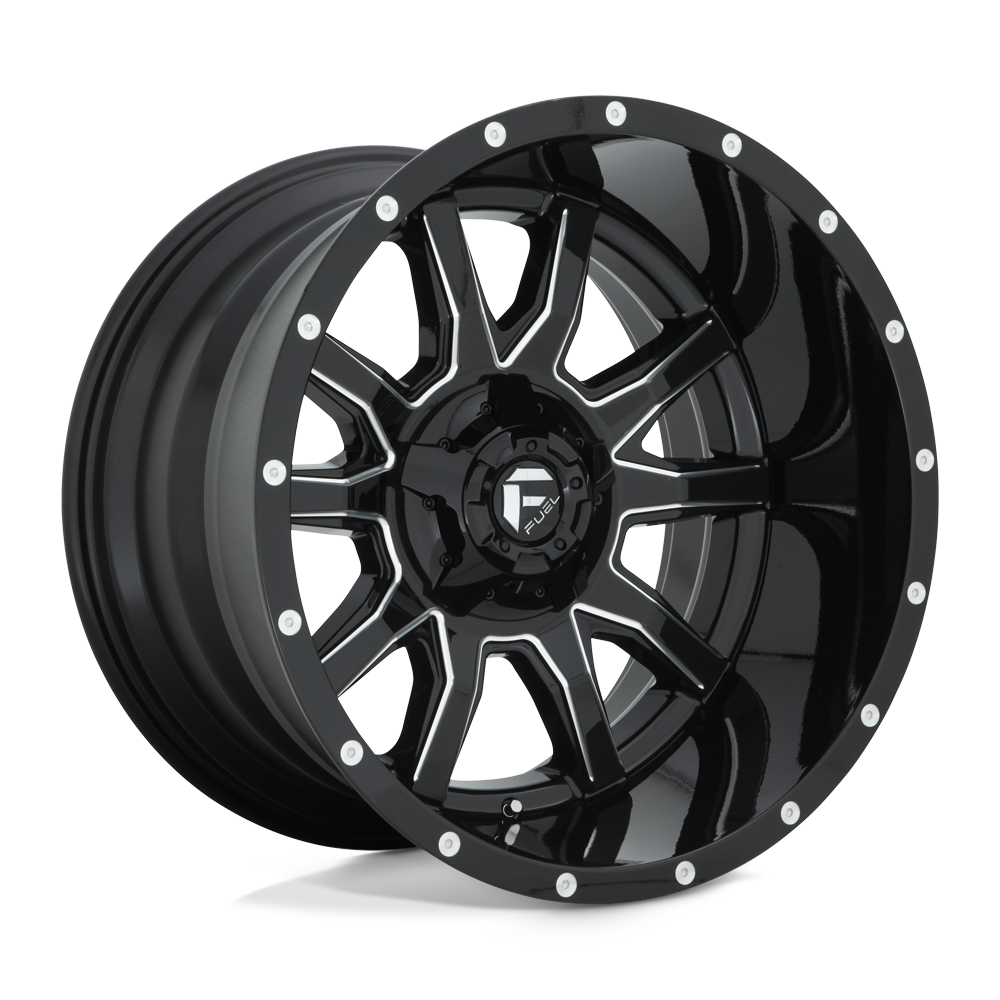 20x12 Fuel Offroad Wheels D627 VANDAL 5x114.3/5x127 -43 offset 78.1 hub BLACK - D62720202647
