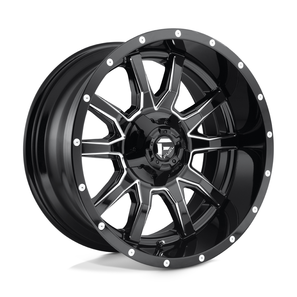 17x9 Fuel Offroad Wheels D627 VANDAL 5x114.3/5x127 -12 offset 78.1 hub BLACK - D62717902645
